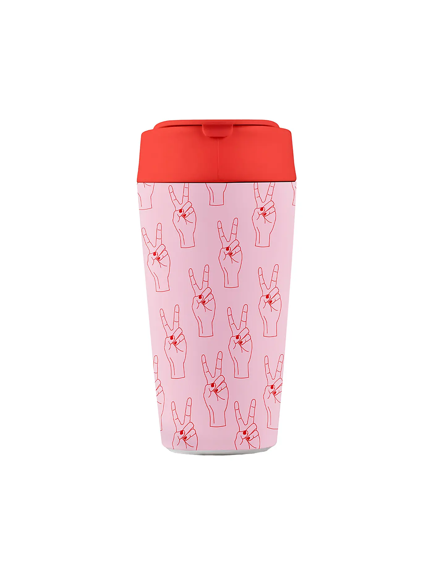 CHIC.MIC | Becher bioloco plant deluxe cup 420ml Orange Leaves | bunt